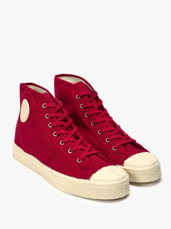 Men’s Military Red High-Top Trainers