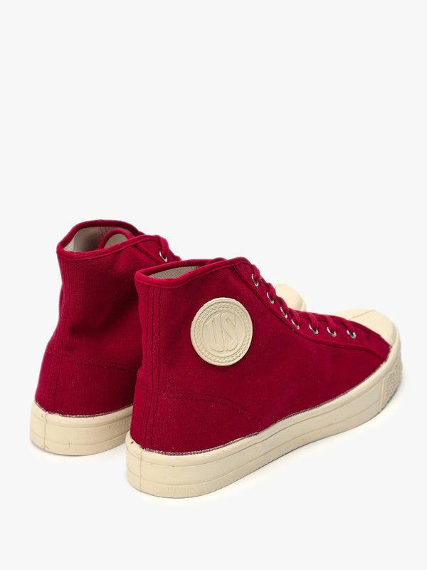Men’s Military Red High-Top Trainers