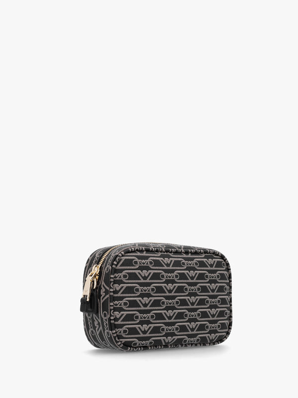Piped Logo Nero & Ecru Camera Bag