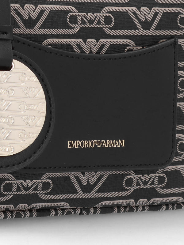 Piped Logo Nero & Ecru Camera Bag