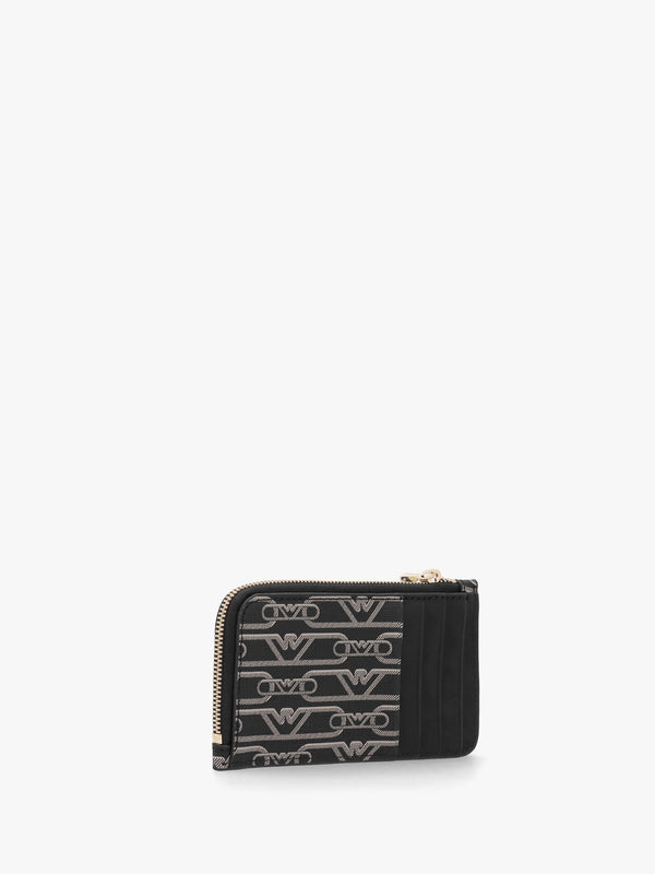 New Logo Nero & Ecru Card Holder