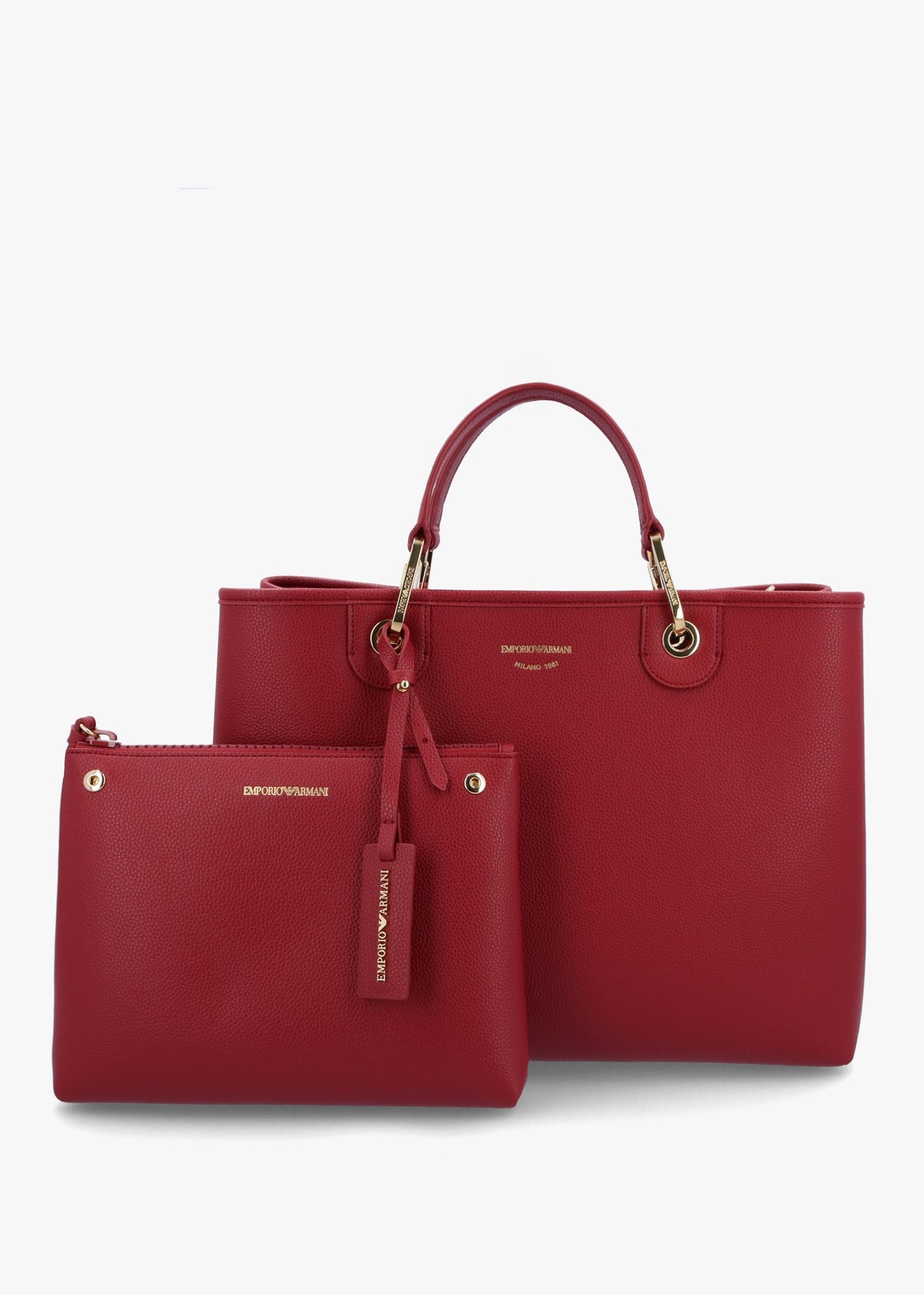 Vino Pebbled Shopper With Pouch