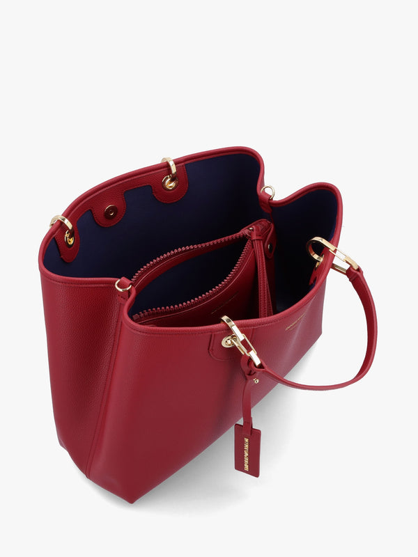 Vino Pebbled Shopper With Pouch