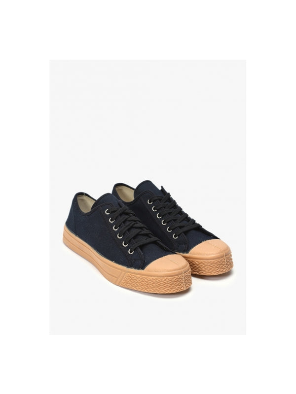 Men’s Military Gum Sole Black Low-Top Trainers