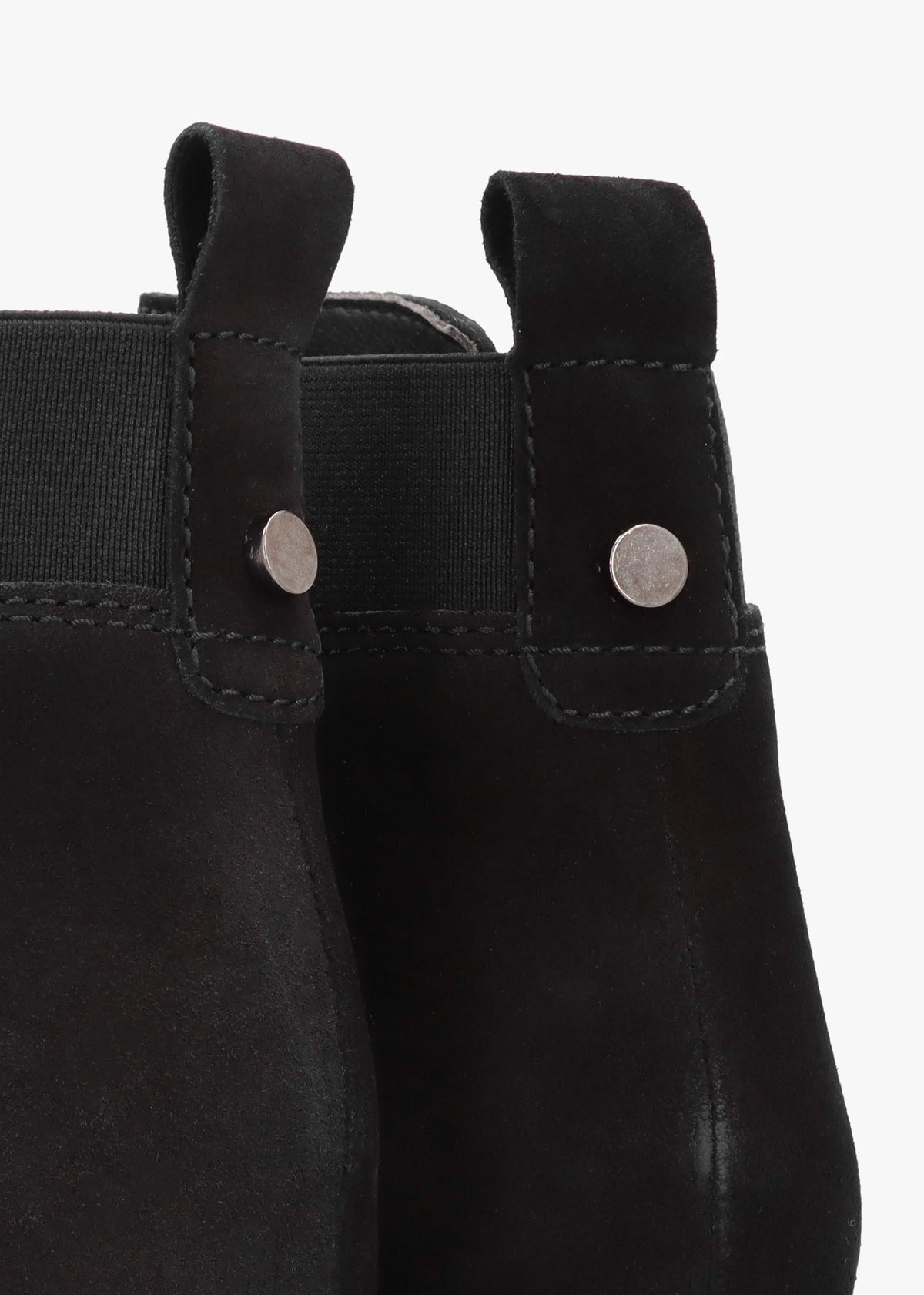 Azure Black Suede Wedge Chelsea Boots