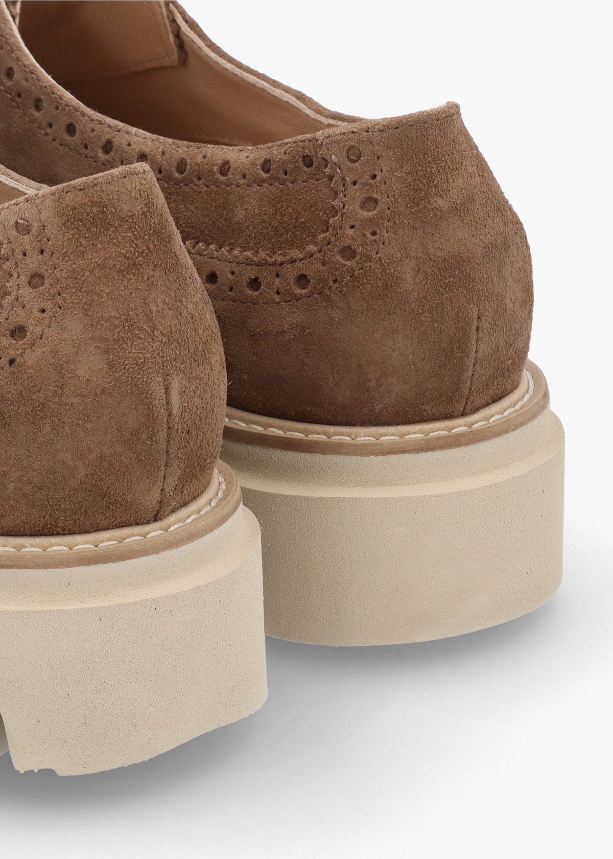 Tan Suede Brogue Trouser Shoes