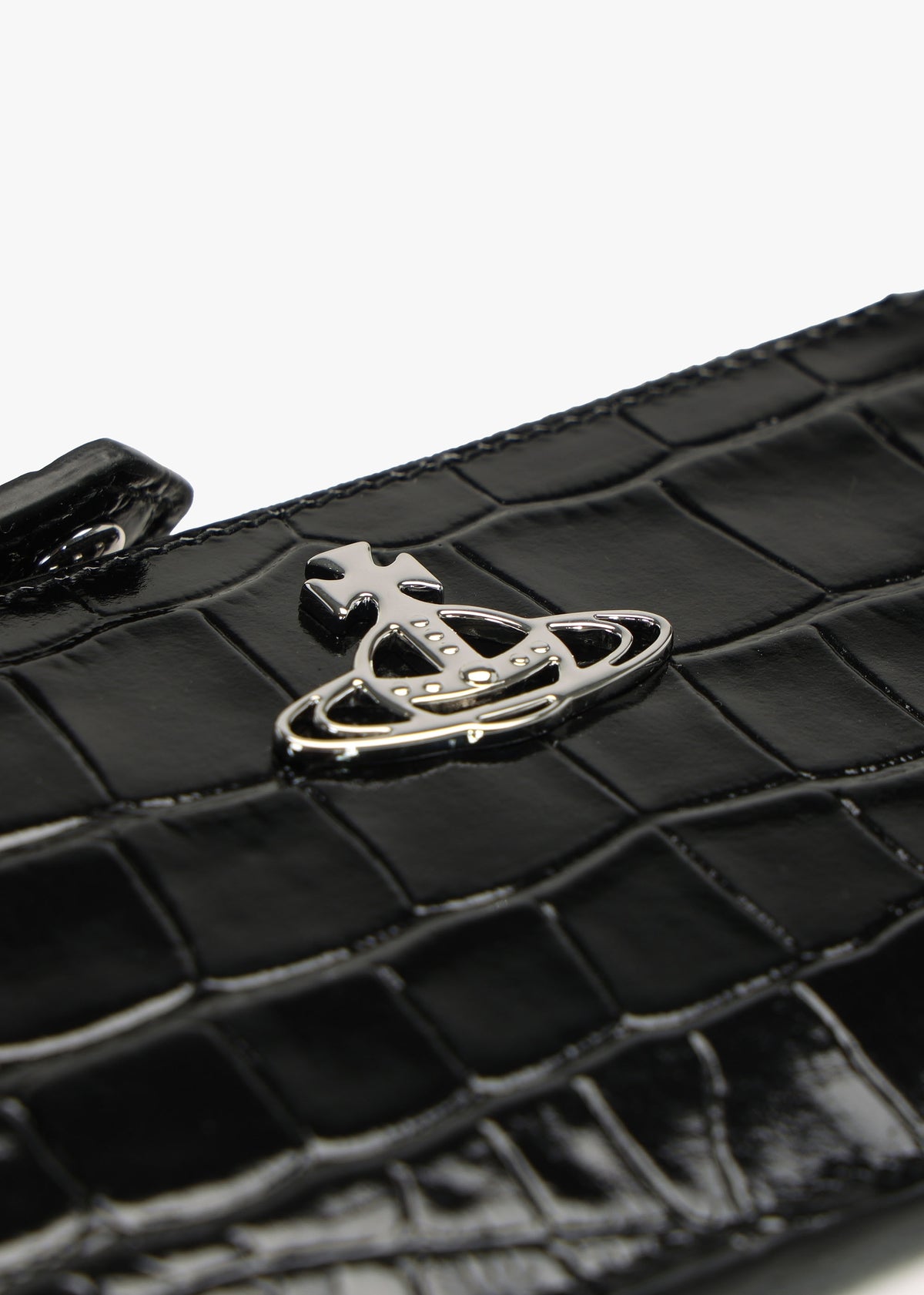 Slim Long Black Card Holder