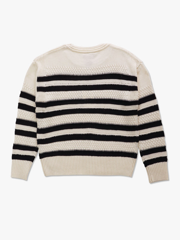 Black & White Striped Knitted Sweater