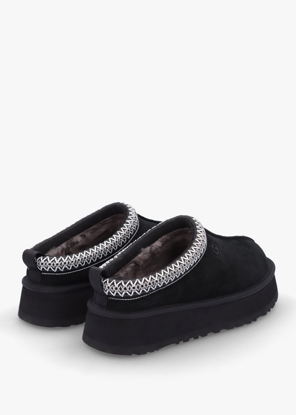 Tazz Black Suede Platform Mules