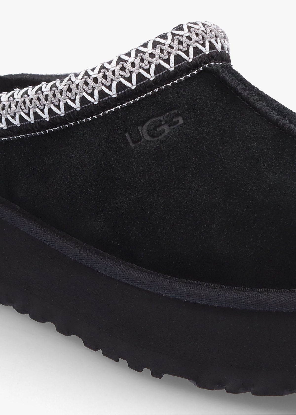 Tazz Black Suede Platform Mules