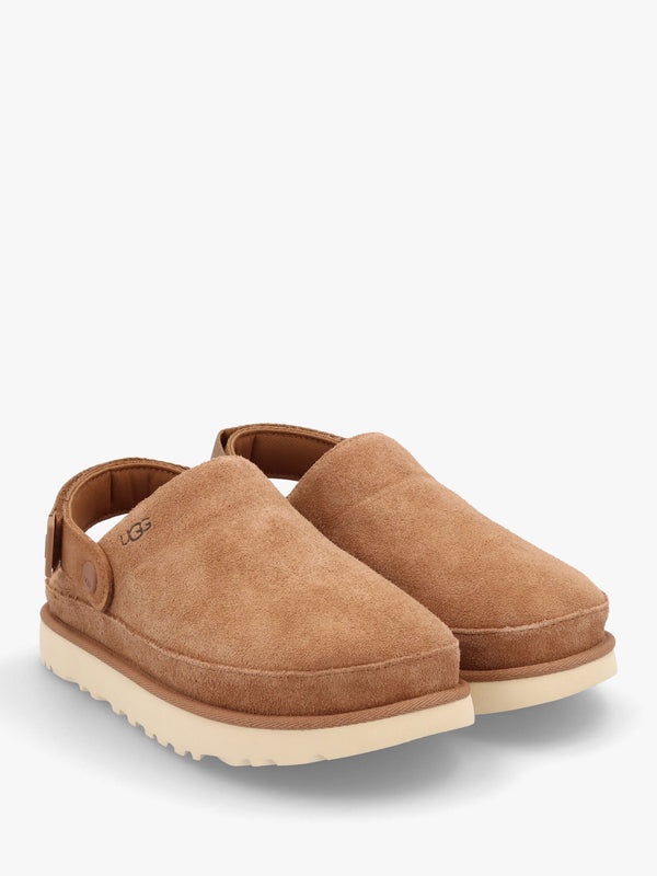 Goldenstar Chestnut Suede Clogs