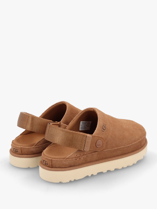 Goldenstar Chestnut Suede Clogs
