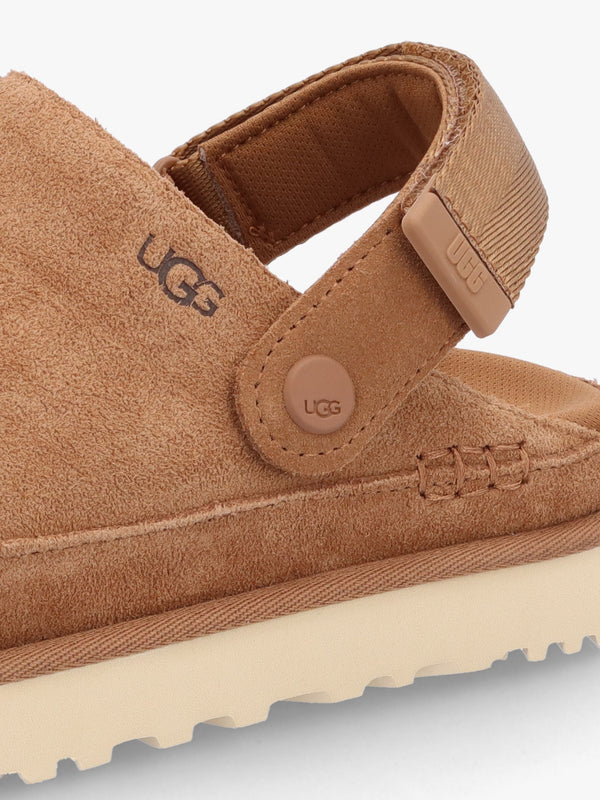 Goldenstar Chestnut Suede Clogs