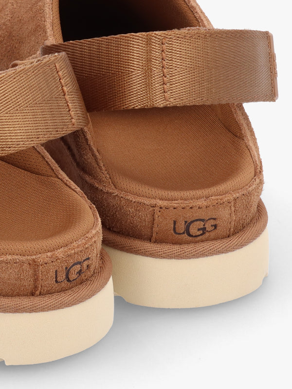 Goldenstar Chestnut Suede Clogs