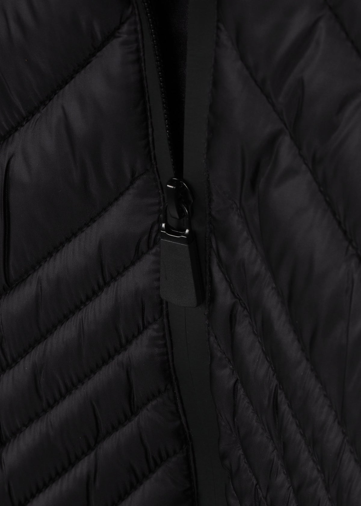 Quilted Black Belted Puffer Jacket
