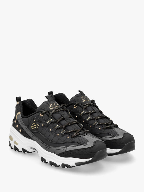 Women’s D’Lites Night Black & Gold Trainers