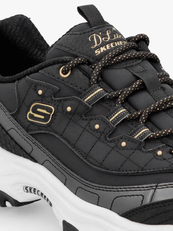 Women’s D’Lites Night Black & Gold Trainers