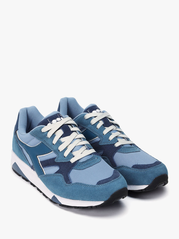 Men's N902 Dark Denim Faded Denim Suede Trainers