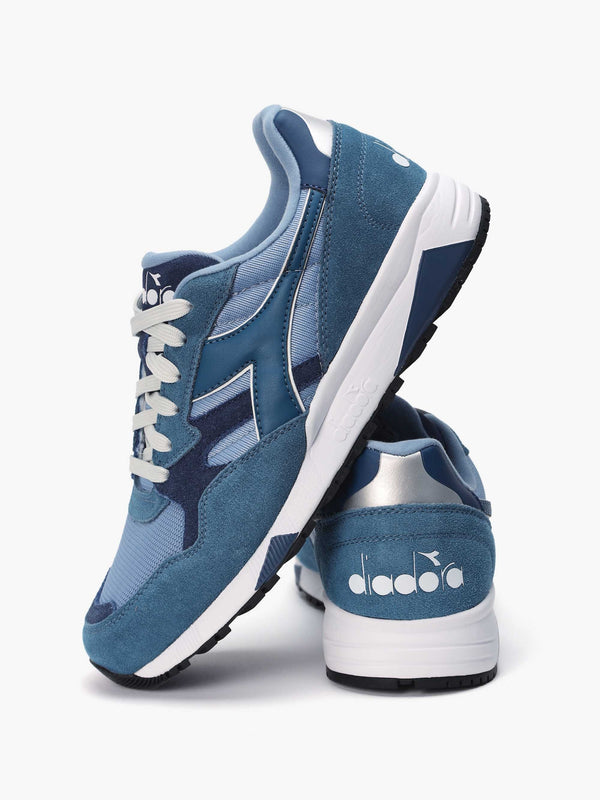 Men's N902 Dark Denim Faded Denim Suede Trainers