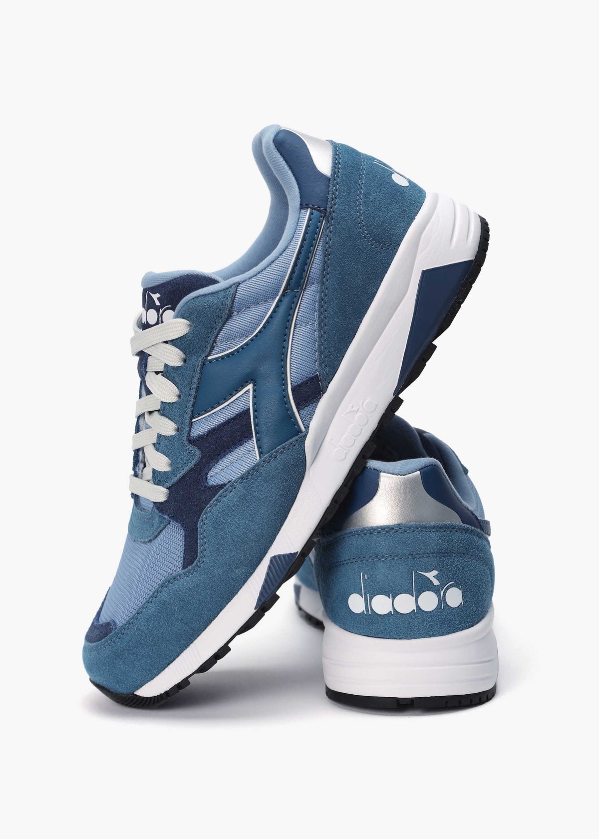 Men's N902 Dark Denim Faded Denim Suede Trainers
