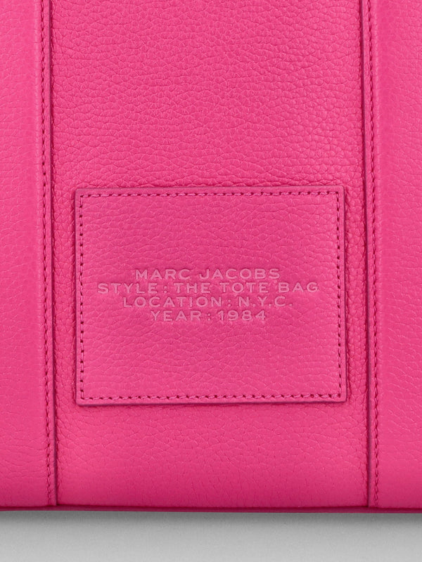 The Leather Medium Hot Pink Tote Bag