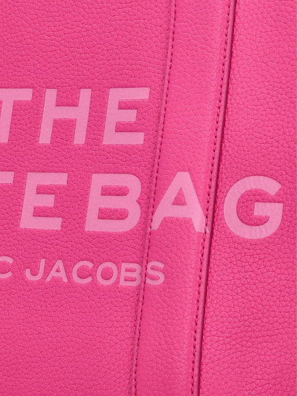 The Leather Medium Hot Pink Tote Bag
