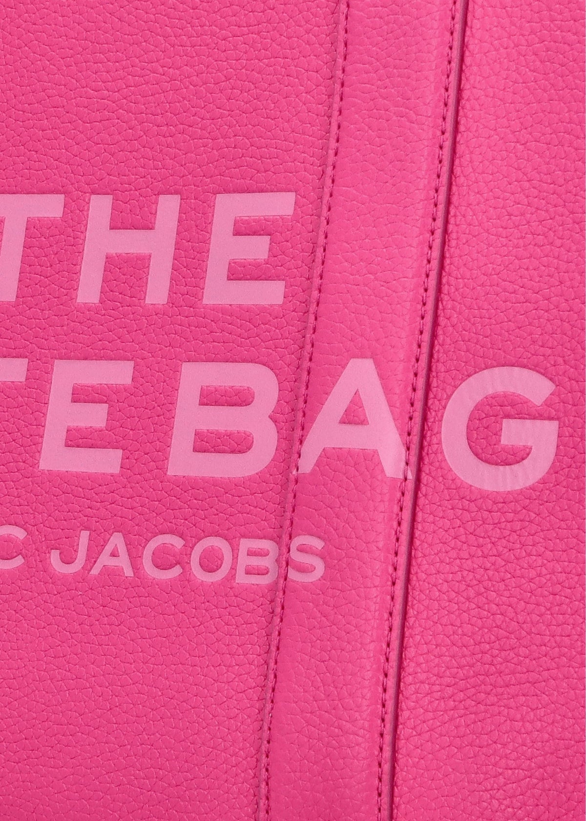 The Leather Medium Hot Pink Tote Bag