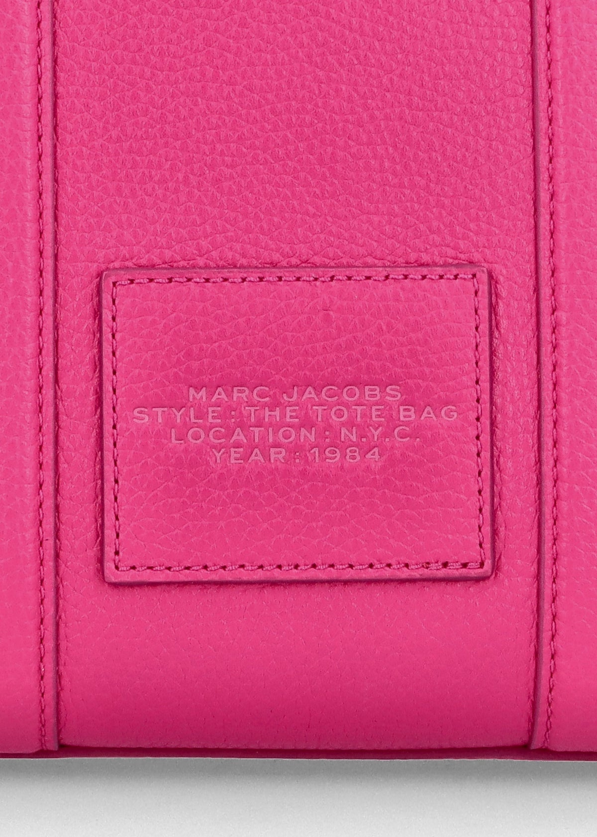 The Leather Small Hot Pink Tote Bag
