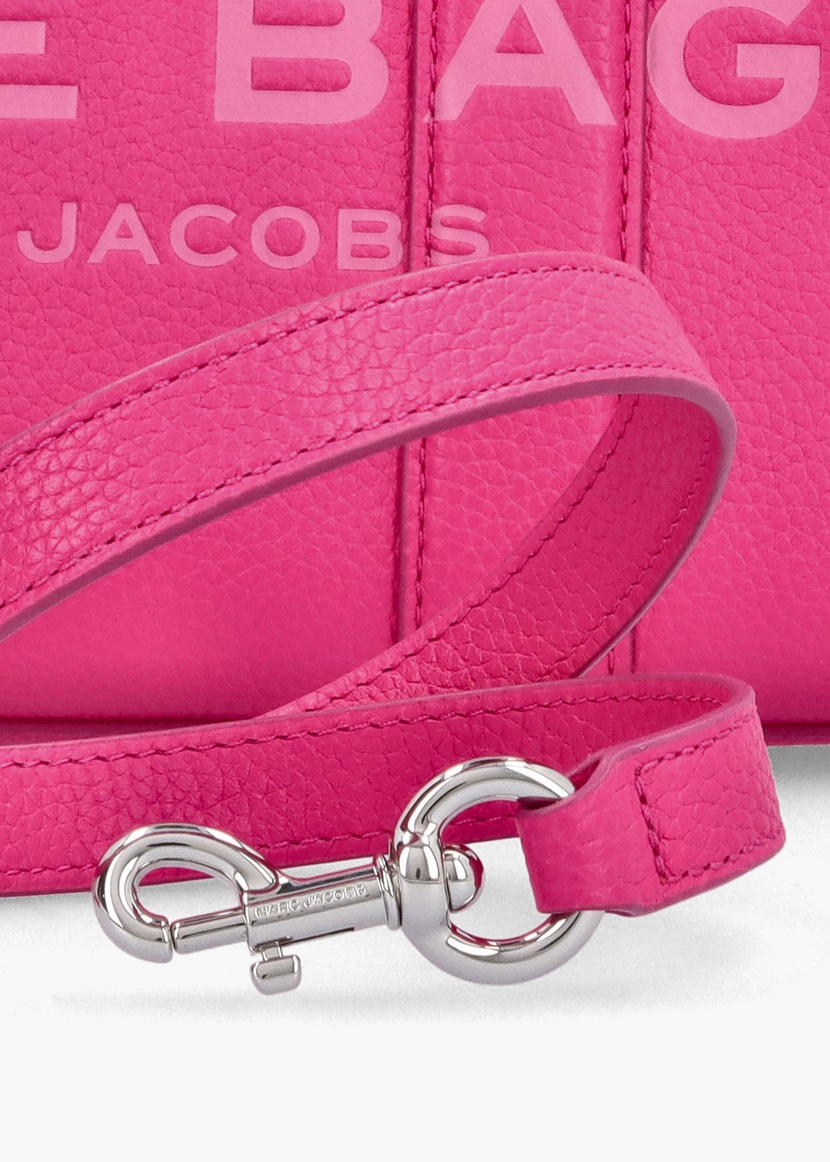 The Leather Small Hot Pink Tote Bag
