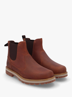 Men’s Britton Road Mid Rust Leather Chelsea Boots
