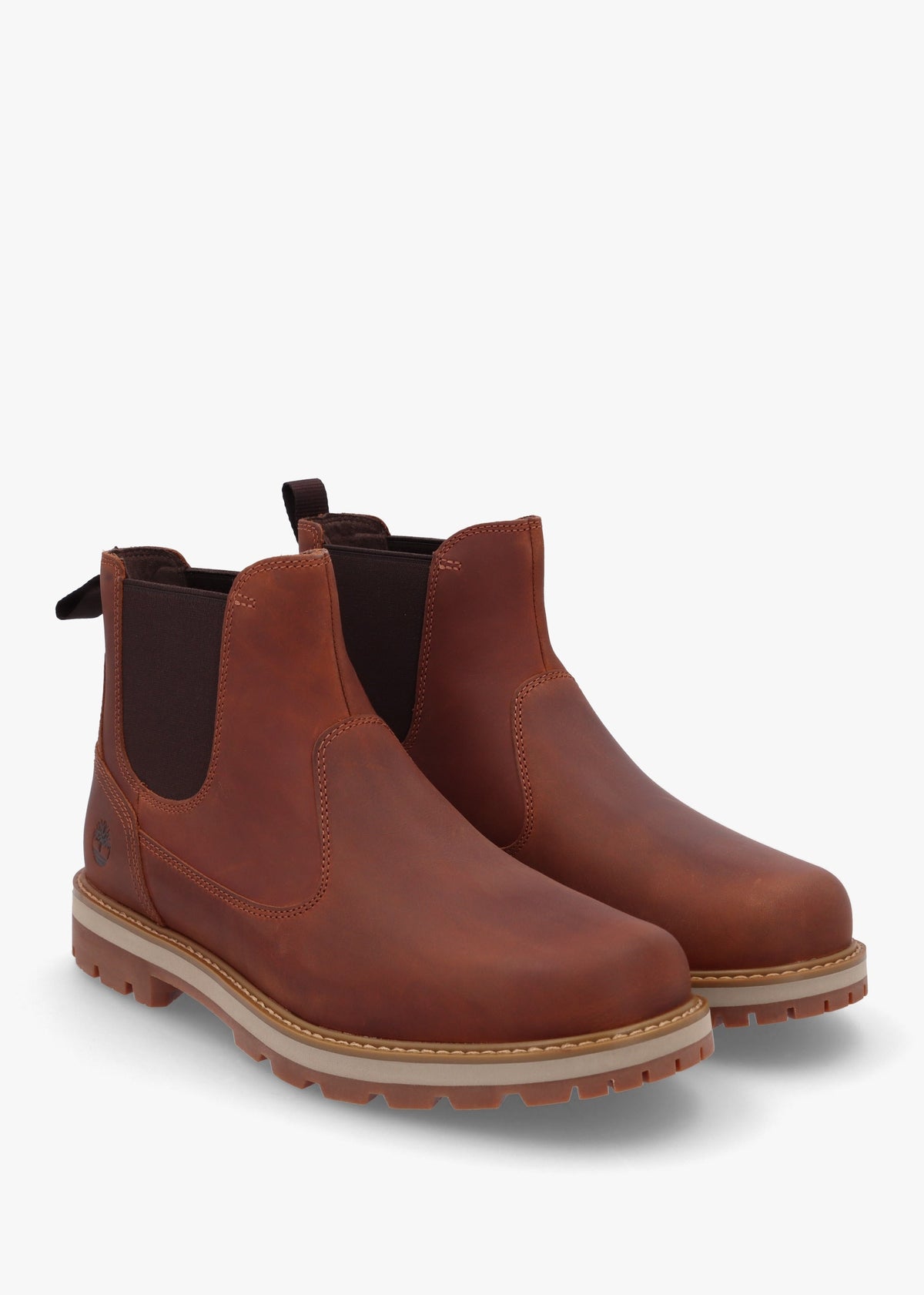 Men’s Britton Road Mid Rust Leather Chelsea Boots