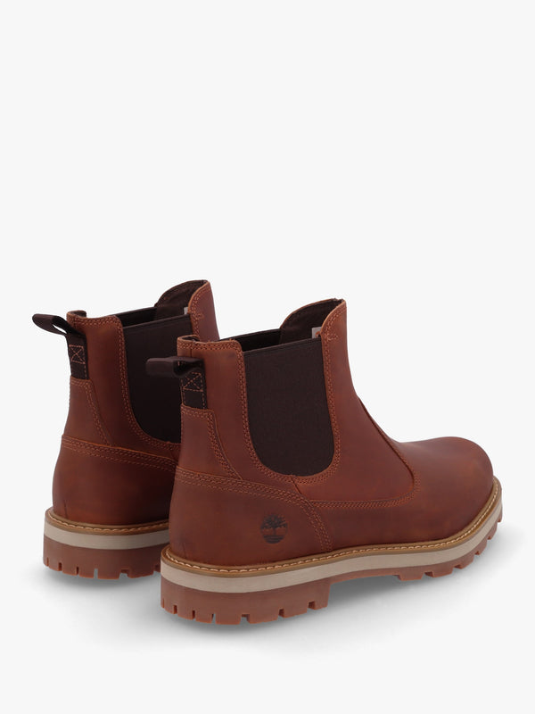 Men’s Britton Road Mid Rust Leather Chelsea Boots