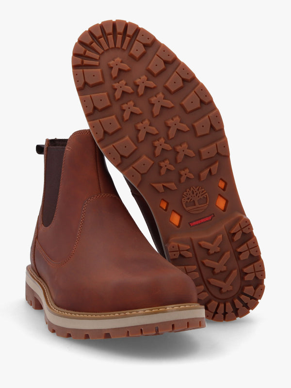 Men’s Britton Road Mid Rust Leather Chelsea Boots