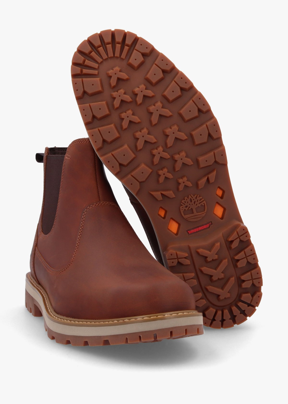 Men’s Britton Road Mid Rust Leather Chelsea Boots