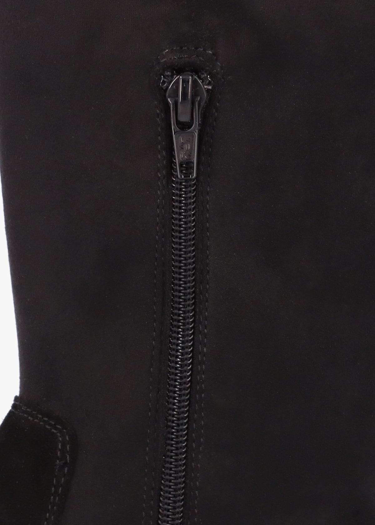 Larisa Black Suede Stretch Over The Knee Boots