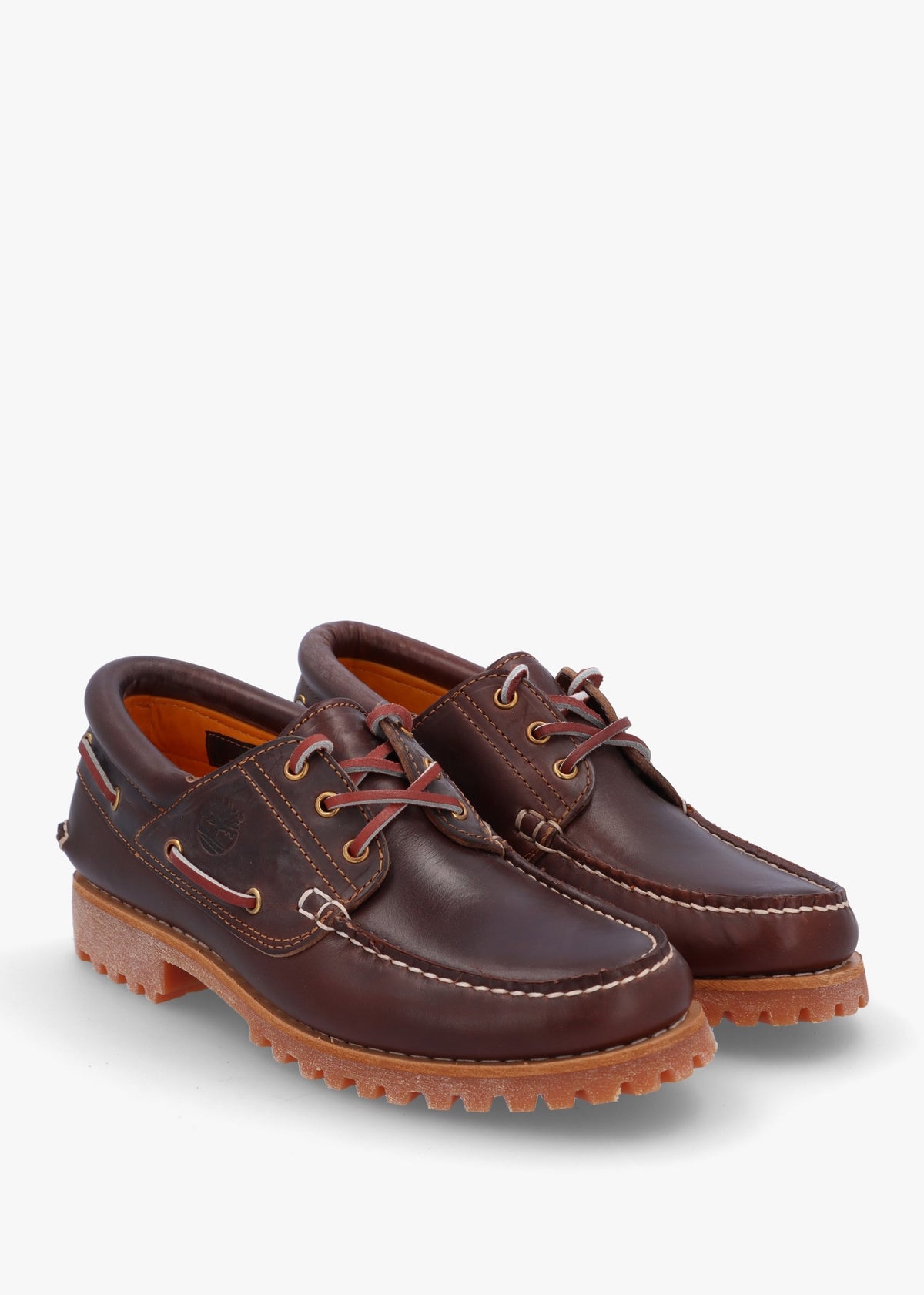 Men’s Authentic Brown Leather Boat Shoes