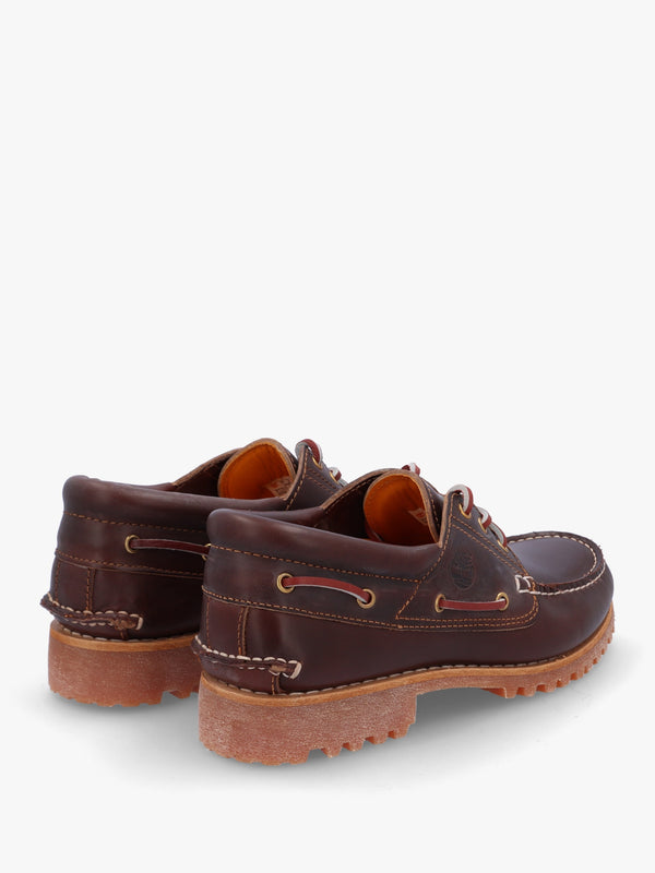 Men’s Authentic Brown Leather Boat Shoes