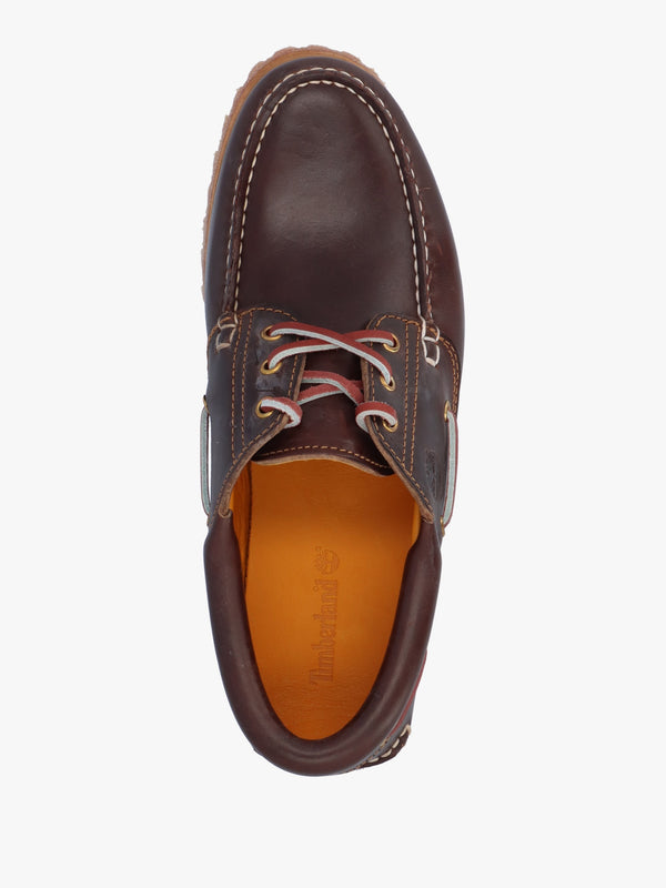 Men’s Authentic Brown Leather Boat Shoes