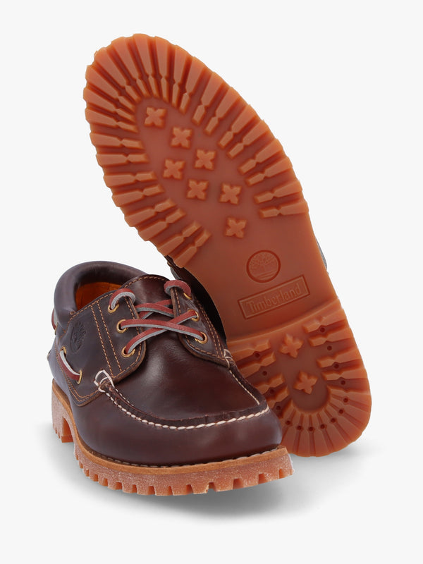 Men’s Authentic Brown Leather Boat Shoes