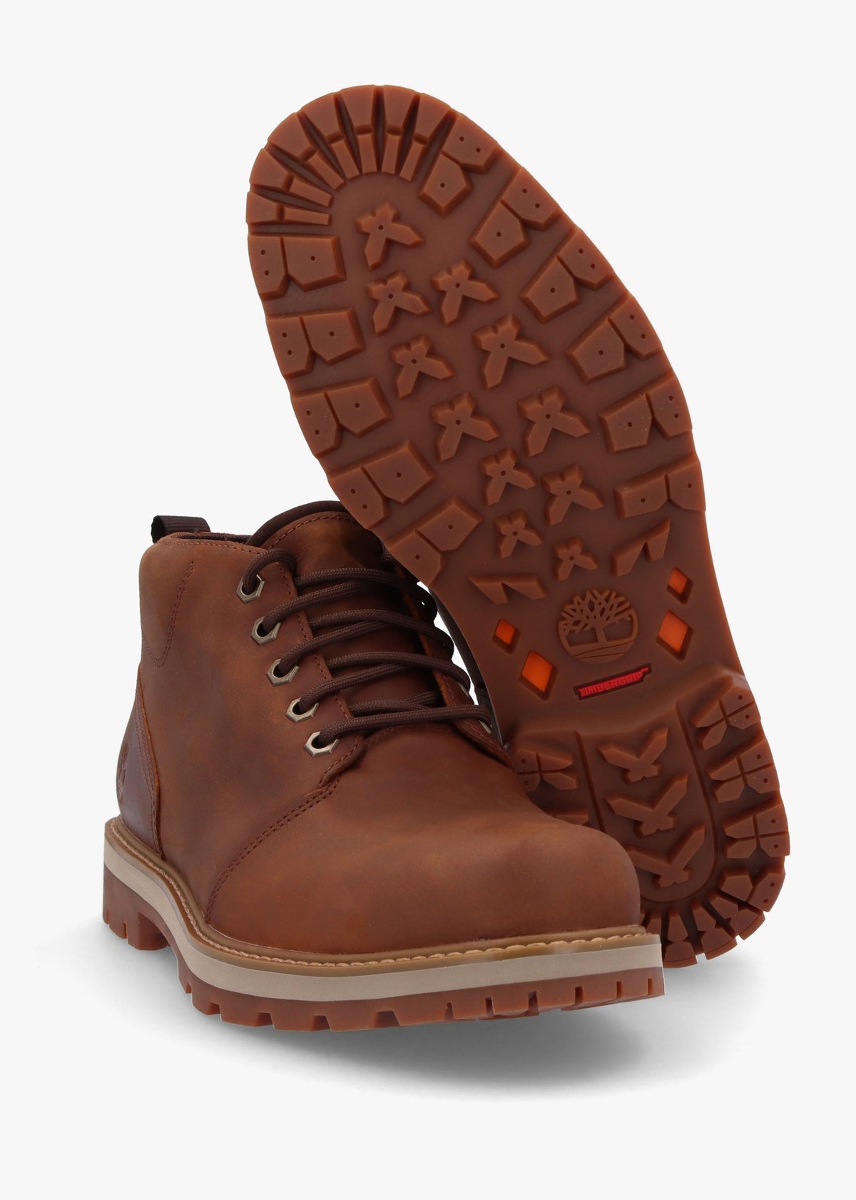 Men’s Britton Road Mid Lace Up Rust Waterproof Chukka Boots