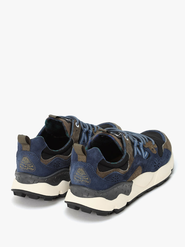x Barbour Men’s Yamano 3 Navy Olive Suede Trainers