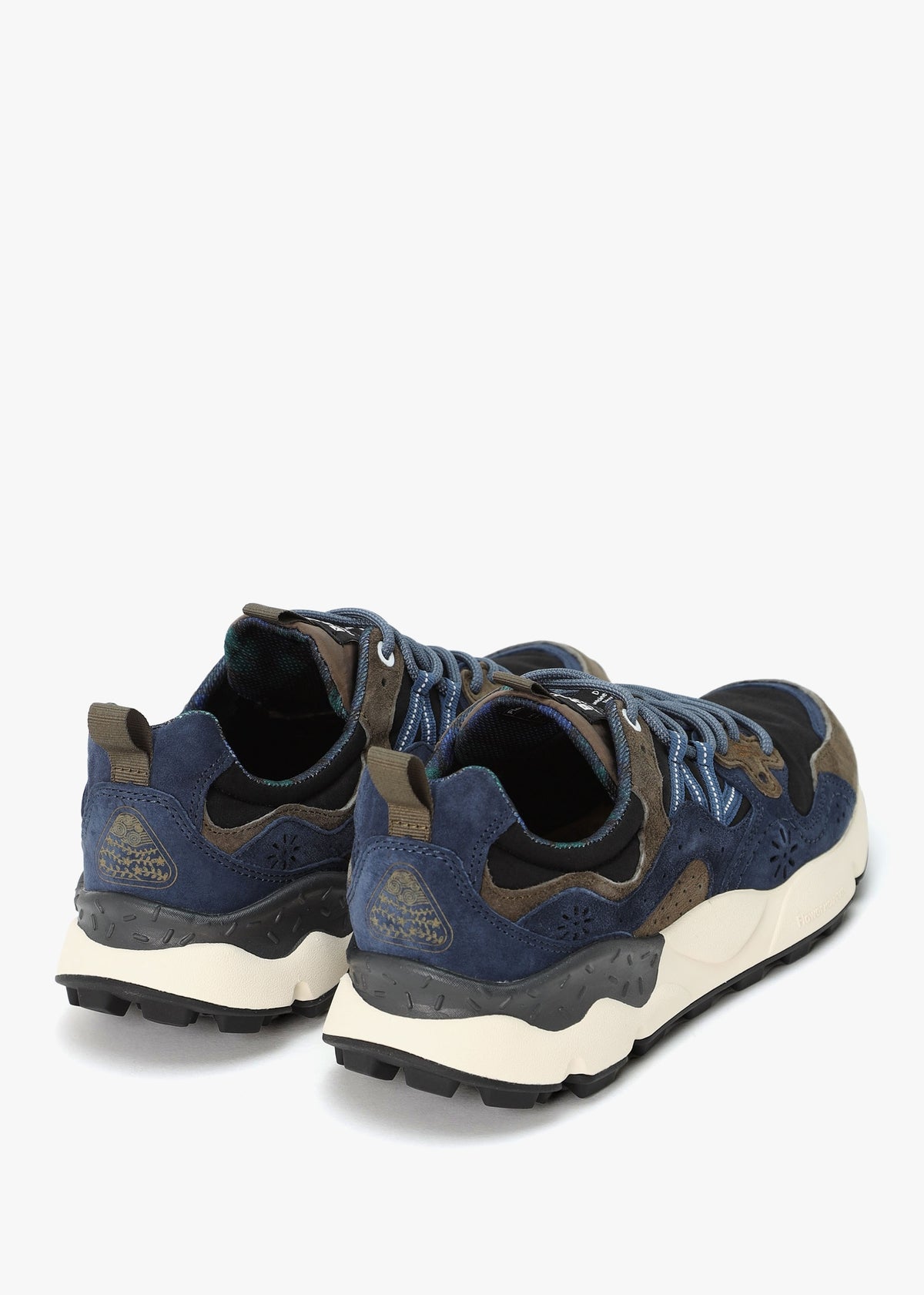 x Barbour Men’s Yamano 3 Navy Olive Suede Trainers