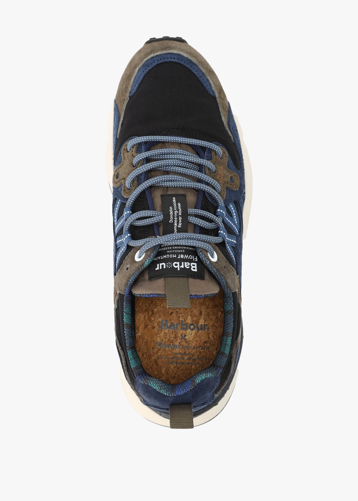 x Barbour Men’s Yamano 3 Navy Olive Suede Trainers