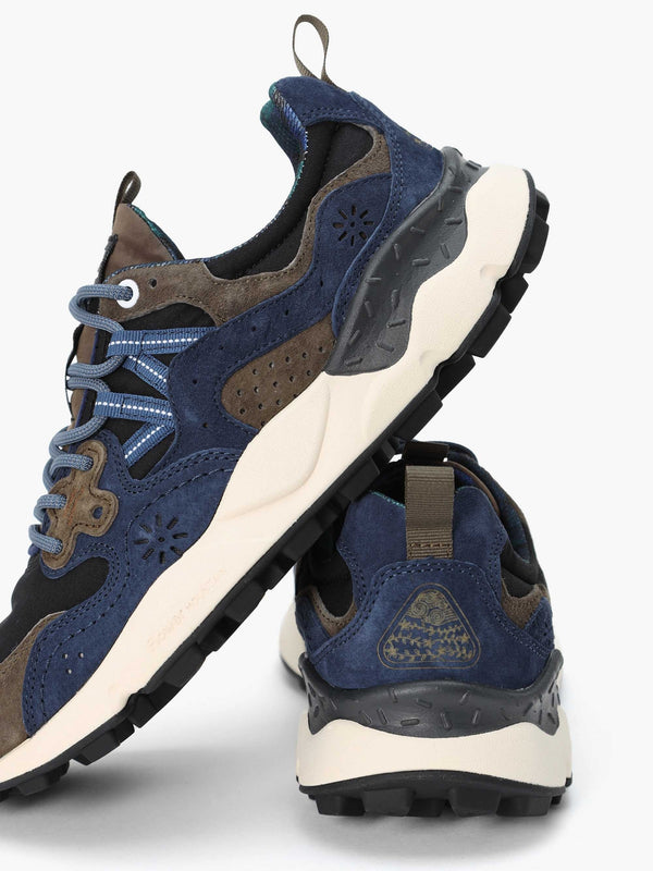 x Barbour Men’s Yamano 3 Navy Olive Suede Trainers