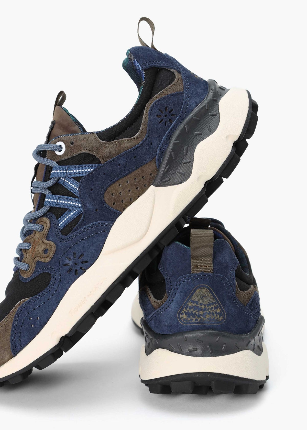 x Barbour Men’s Yamano 3 Navy Olive Suede Trainers
