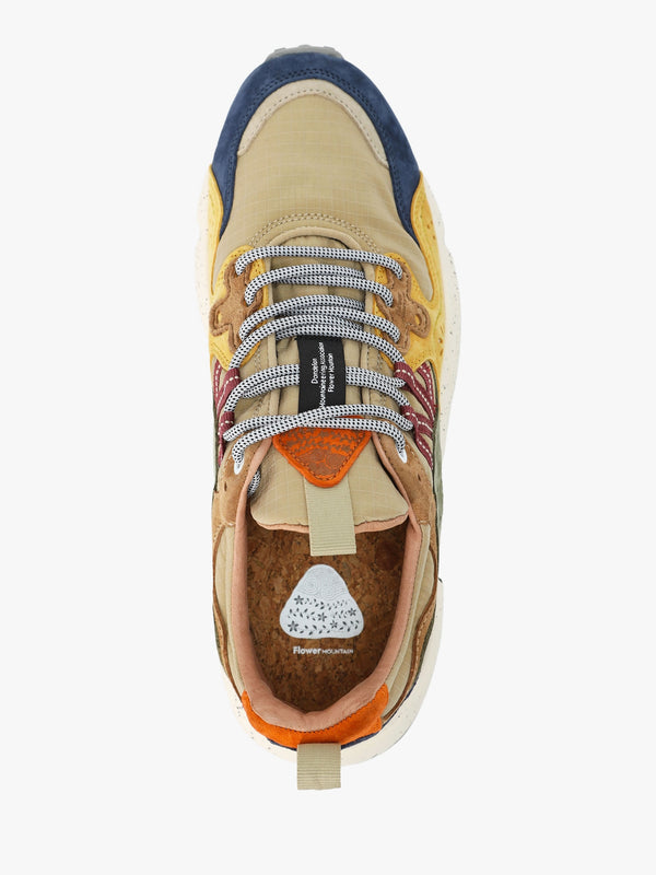 Men’s Yamano 3 Beige Suede & Nylon Trainers