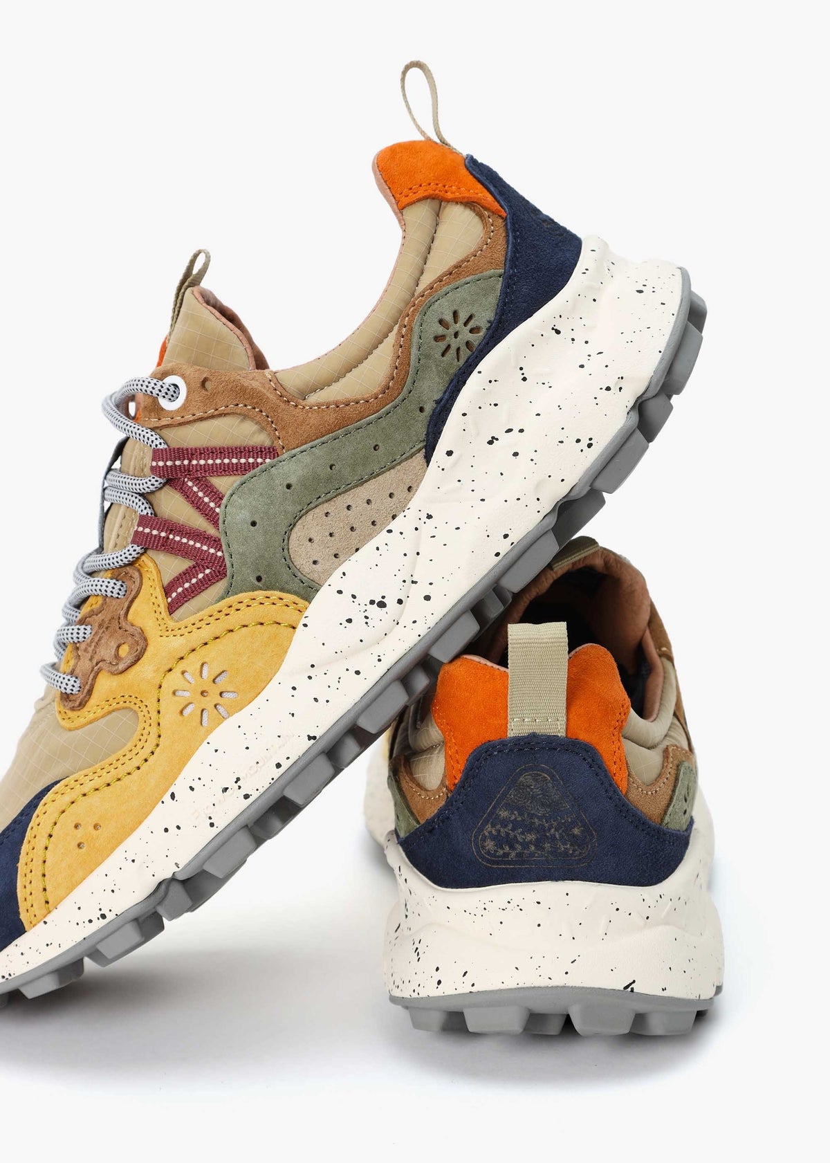 Men’s Yamano 3 Beige Suede & Nylon Trainers