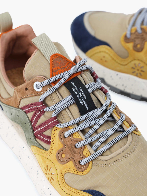 Men’s Yamano 3 Beige Suede & Nylon Trainers