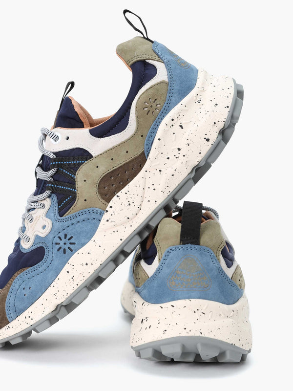Men’s Yamano 3 Uni Blue Suede & Nylon Trainers