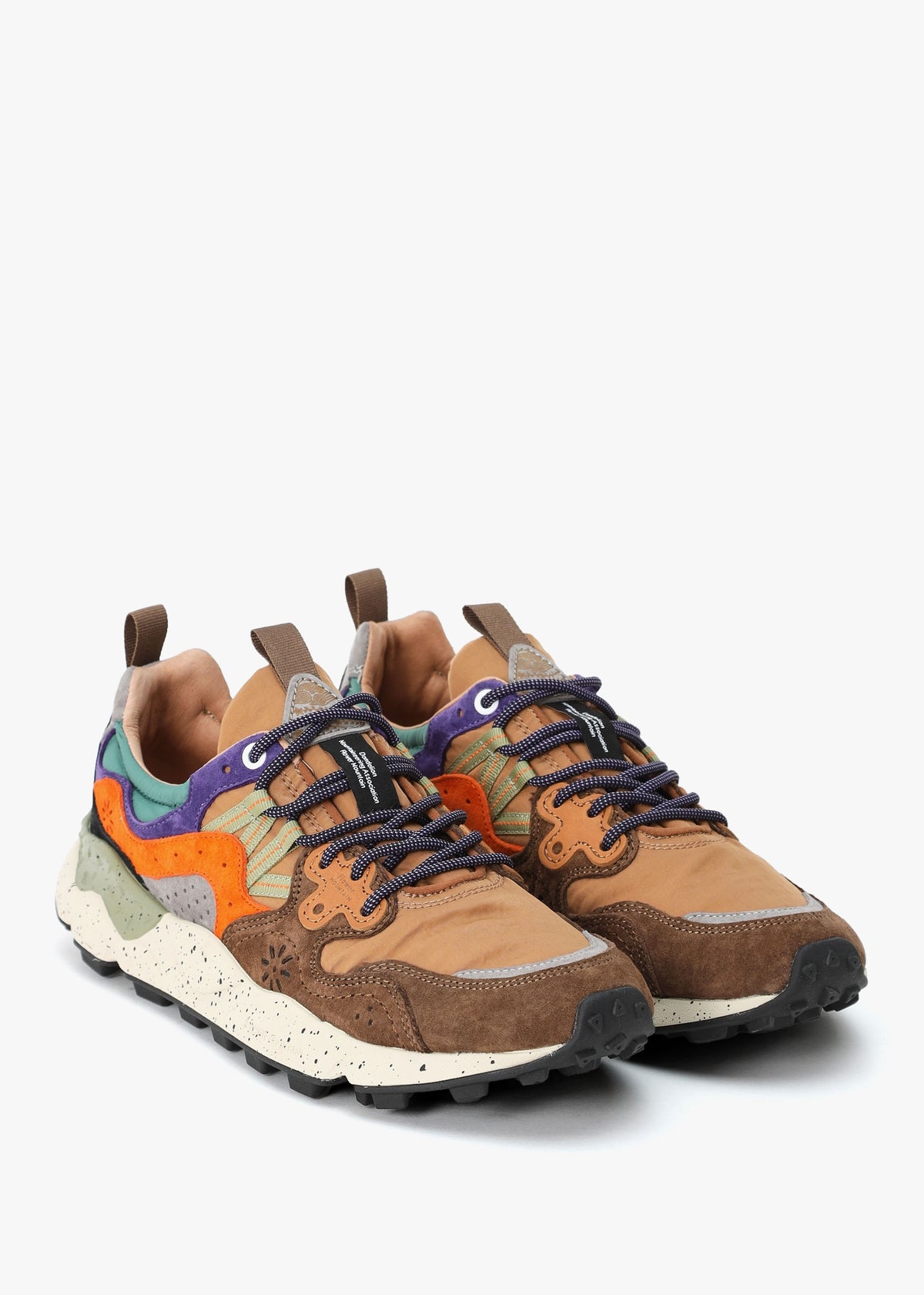 Men’s Yamano 3 Uni Beige Multicoloured Suede & Nylon Trainers
